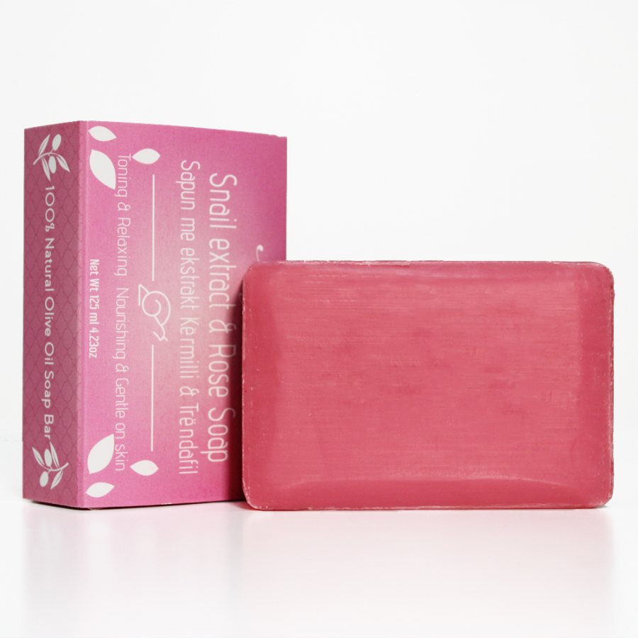 Rose & snail extract soap (relaxing & toning)