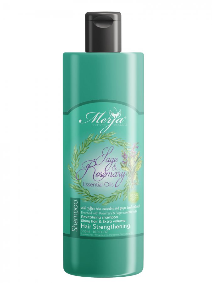 Hair strengthening shampoo with Sage and Rosemary